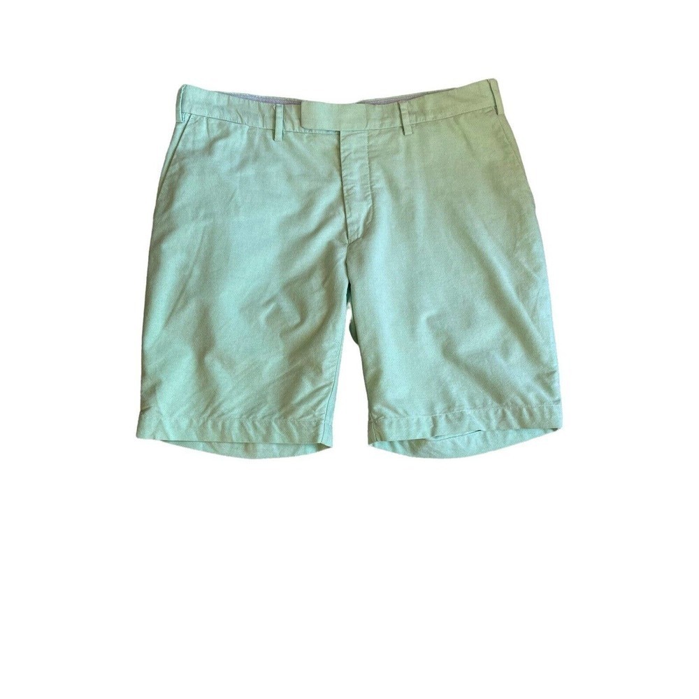Polo Ralph Lauren Men’s Flat Front Shorts Size 36 Green 100% Cotton